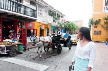 Colores de Cartagena. Coche de caballos