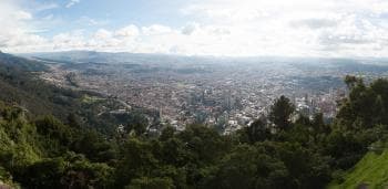 Bogotá. vista desde el cerro de Montserrat